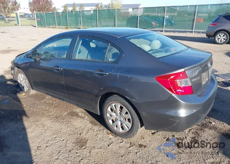2012 Honda Civic Lx из США, поврежденный, VIN 2HGFB2F59CH586444